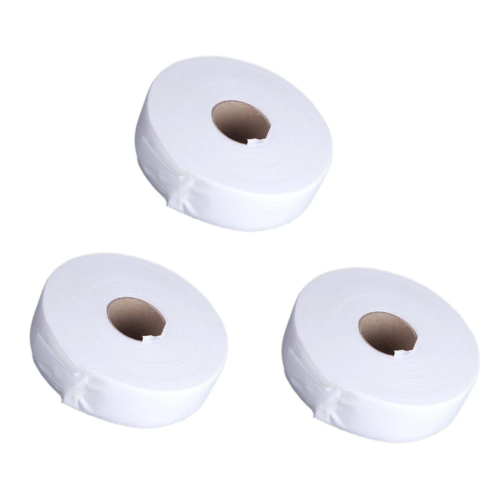 【بسيط】3 قطع 100 ياردة من شرائط شمع لإزالة الشعر الورقية غير المنسوجة (أبيض)