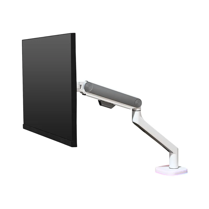 

Single screen office computer monitor lifting and heightening aluminum alloy bracket