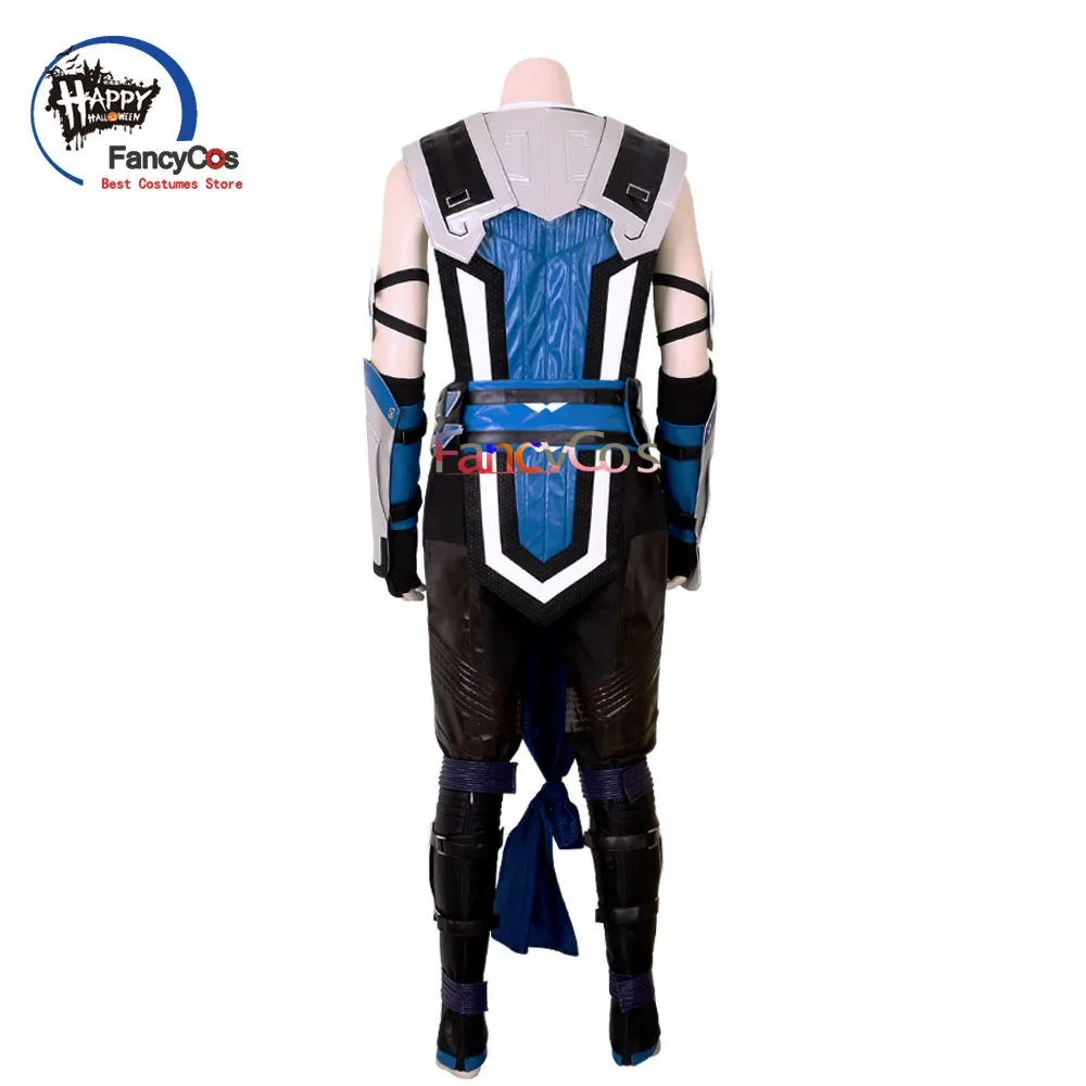 Sub Zero Mortal Kombat Disfarce Adulto Uniforme Masculino, Fato Fantasia, Uniforme de Carnaval de Halloween, Top e Calças, Em Stock