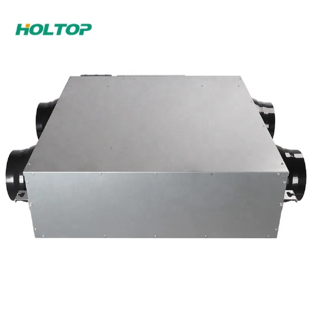 Holtop ceiling mounted ERV Smart ventilation system with heat recovery ERV HRV MVHR units heat recuperator