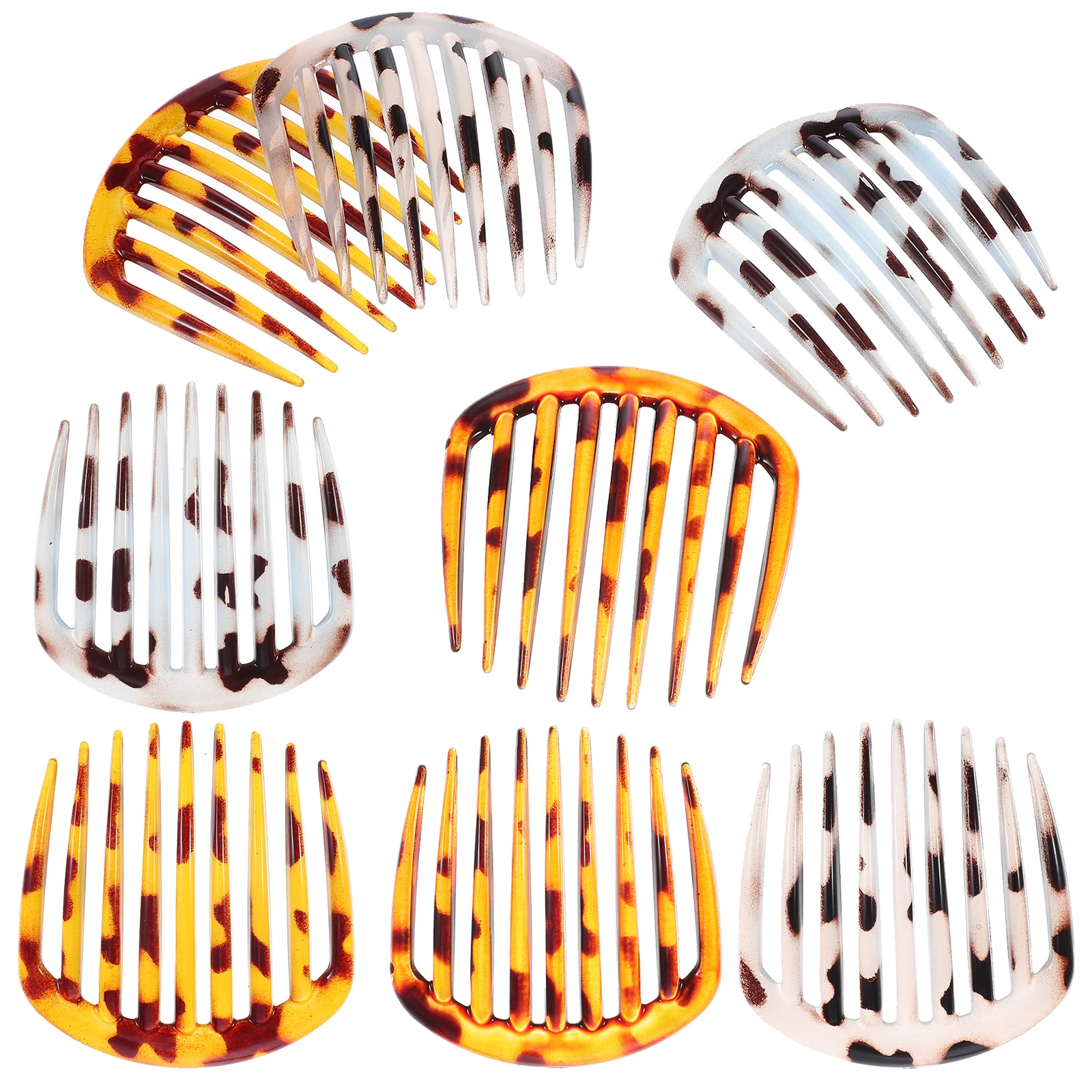 

Healvian 8Pcs Lightweight Plastic French Hair Combs for Women Wedding Everyday Styling Accessories