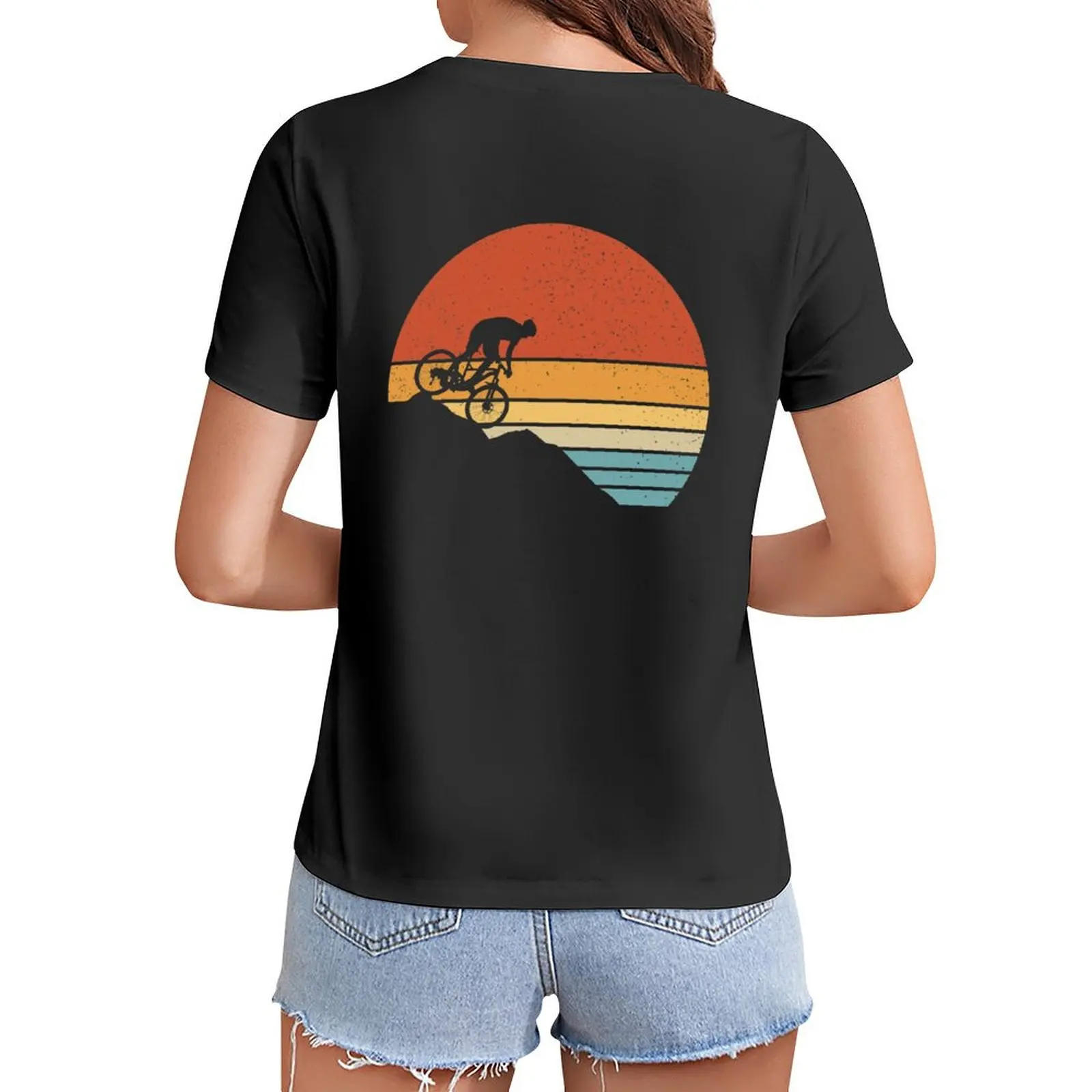 

Vintage Mountain Bike Retro MTB Downhill Biking T-Shirt sublime oversized western t shirts for Women