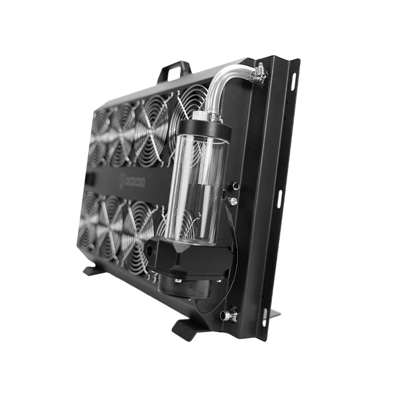 OCOCOO OCO-BC5 Printing Machine Integrated 8 Fan Silent Graphics Card Cooler Water Cooling Kit Ball Bearing Aluminum Heatsink