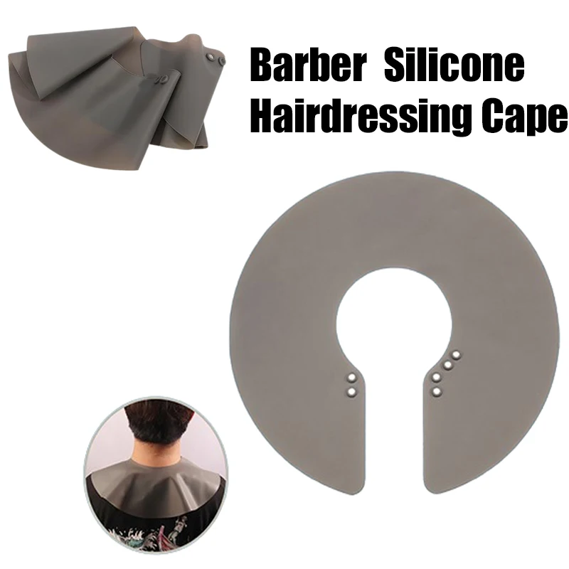 Barber Silicone Hairdressing Cape Waterproof Hair Coloring Wraps Shoulder Cover Pads Neck Cloak Styling Tools Salon Accessories