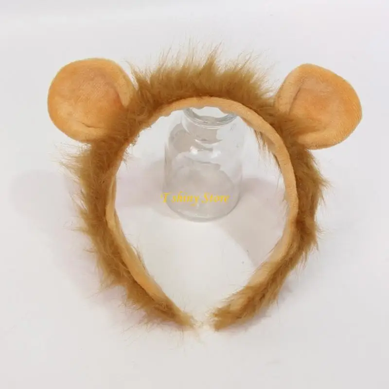 N58F Halloween Party Plush Headbands Woman Girls Makeup Washing Face Headwear