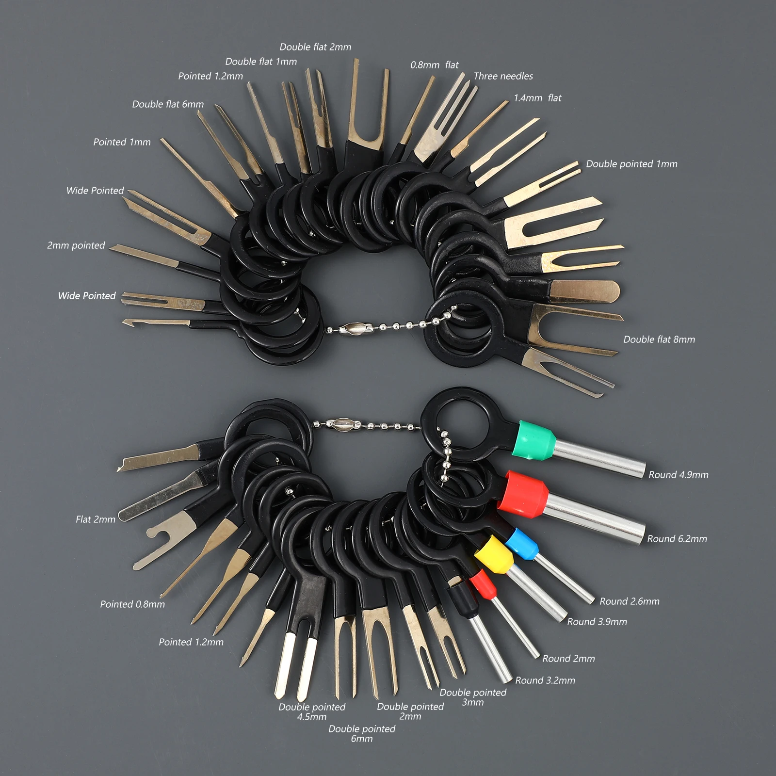 

76 Pcs Wire Harness Removal Tool Pin Extractor Terminal Ejector Kit Crimping Electrical Safe Use Portable Storage