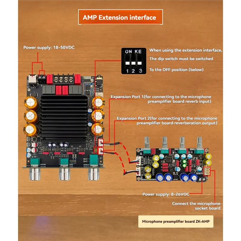 DIGIT-Digital Amplifier Board 3002TPRO QCC3034 Bluetooth 300W+ 300W 2.0 Channel APTX Lossless Amplifier Speaker Board