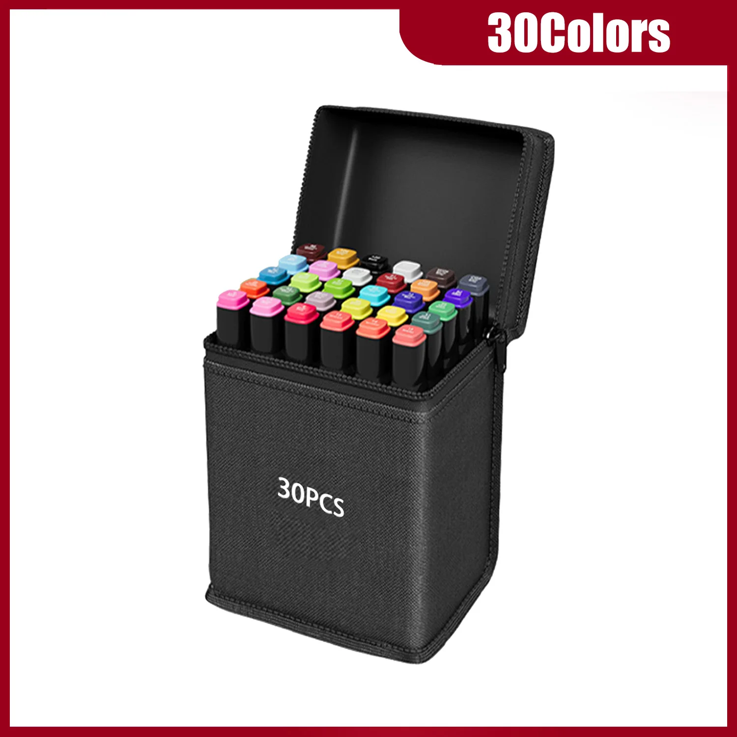 24-262 kleuren alcoholtekening markers Dual Tip permanente kunstschets markers voor illustratie schoolbenodigdheden kerstcadeaus