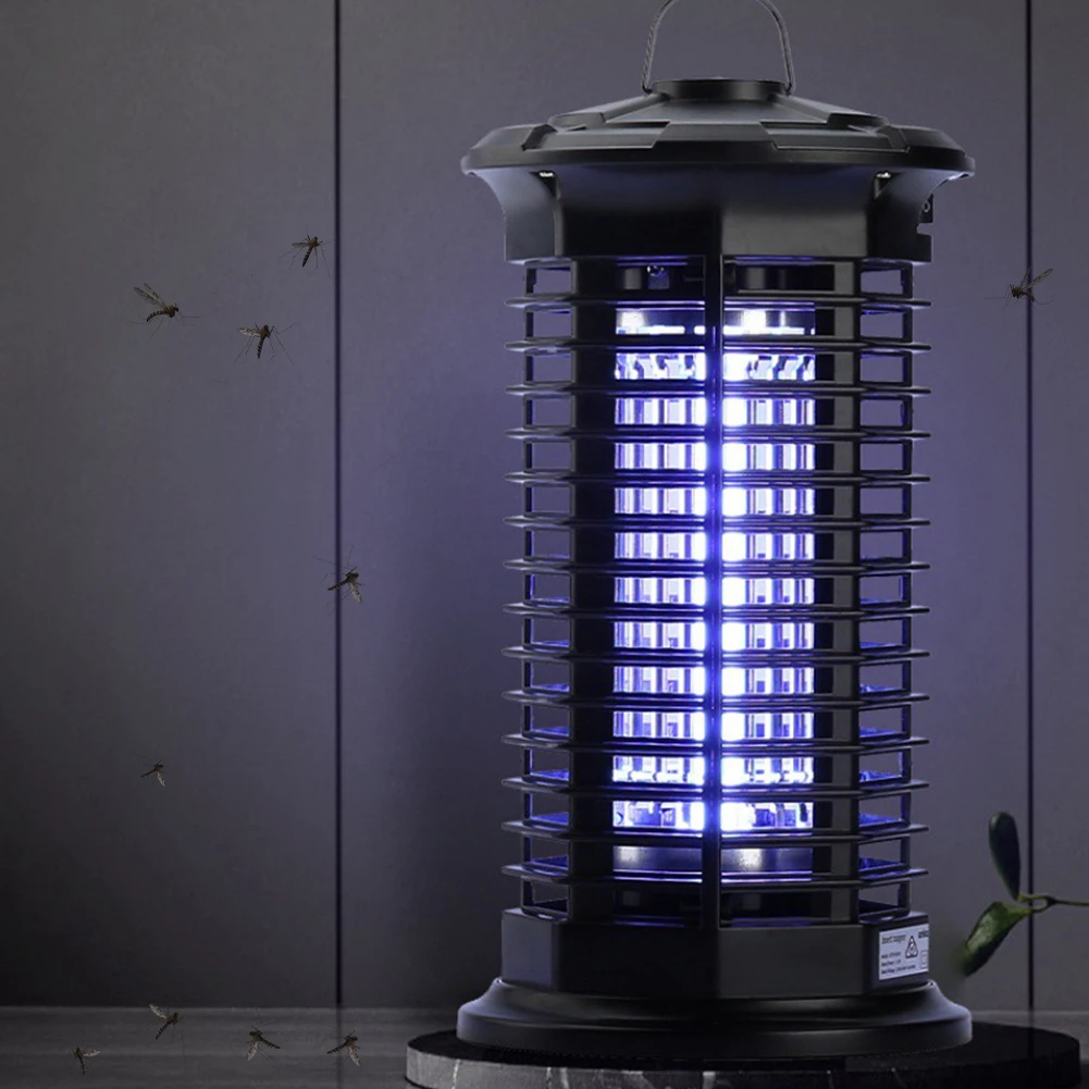 2-In-1 مصباح قتل البعوض مع مصباح ليد مضرب البعوض المنزلي الصامت مصيدة البعوض الكهربائية للمنزل غرفة نوم غرفة المعيشة