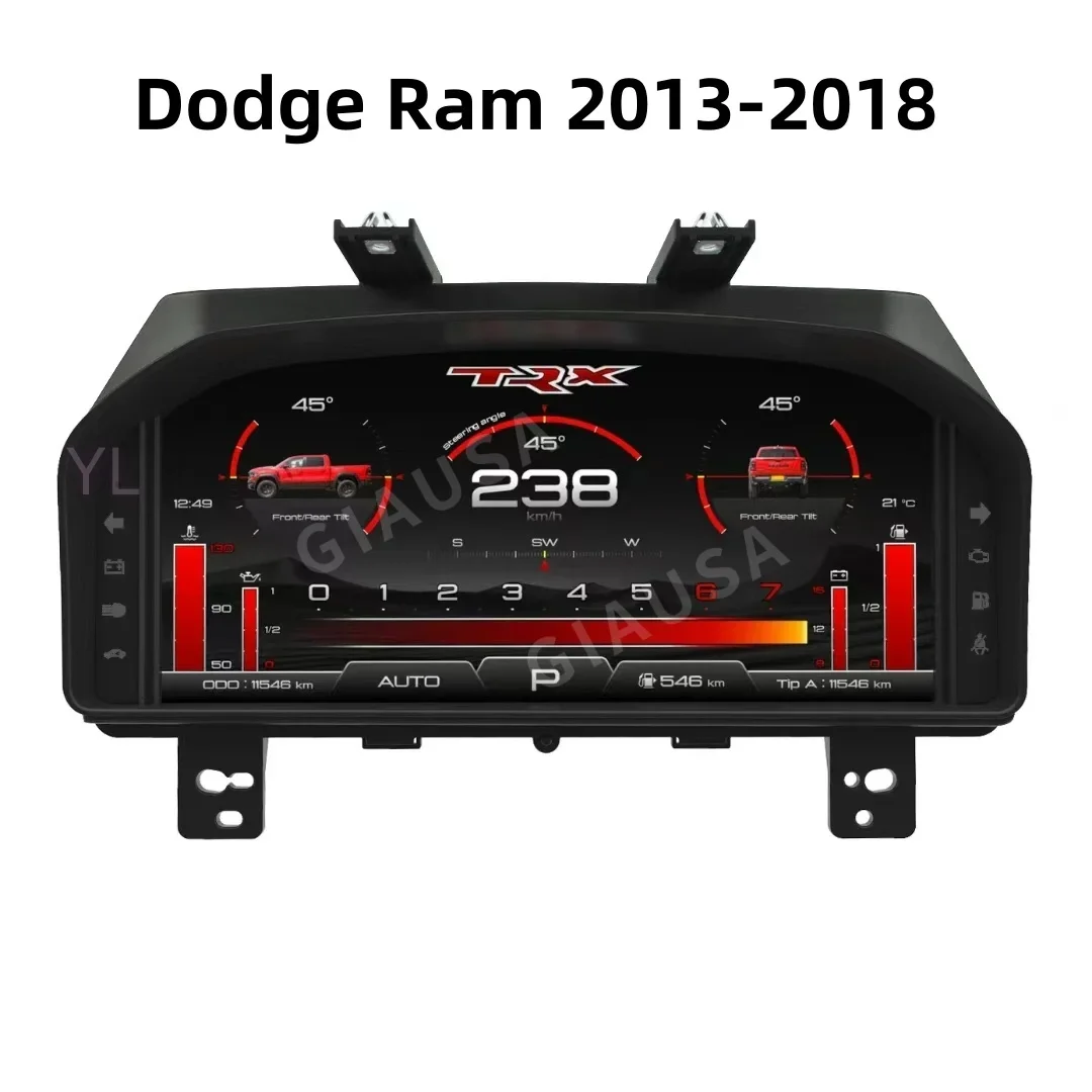 14,5-Zoll Qualcomm Android 14 CarPlay Stereoanlage für Dodge RAM 1500 2500 3500 2013-2018 Autoradio Multimedia-Bildschirm-Player mit Touchscreen