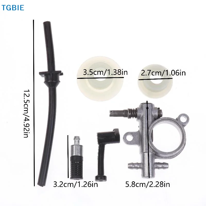 [TL]【TL】Chainsaw Oil Pump Line Hose Kit With Integrated Endless Screw For 25CC 2500 Chainsaw Pump Nozzle Connection