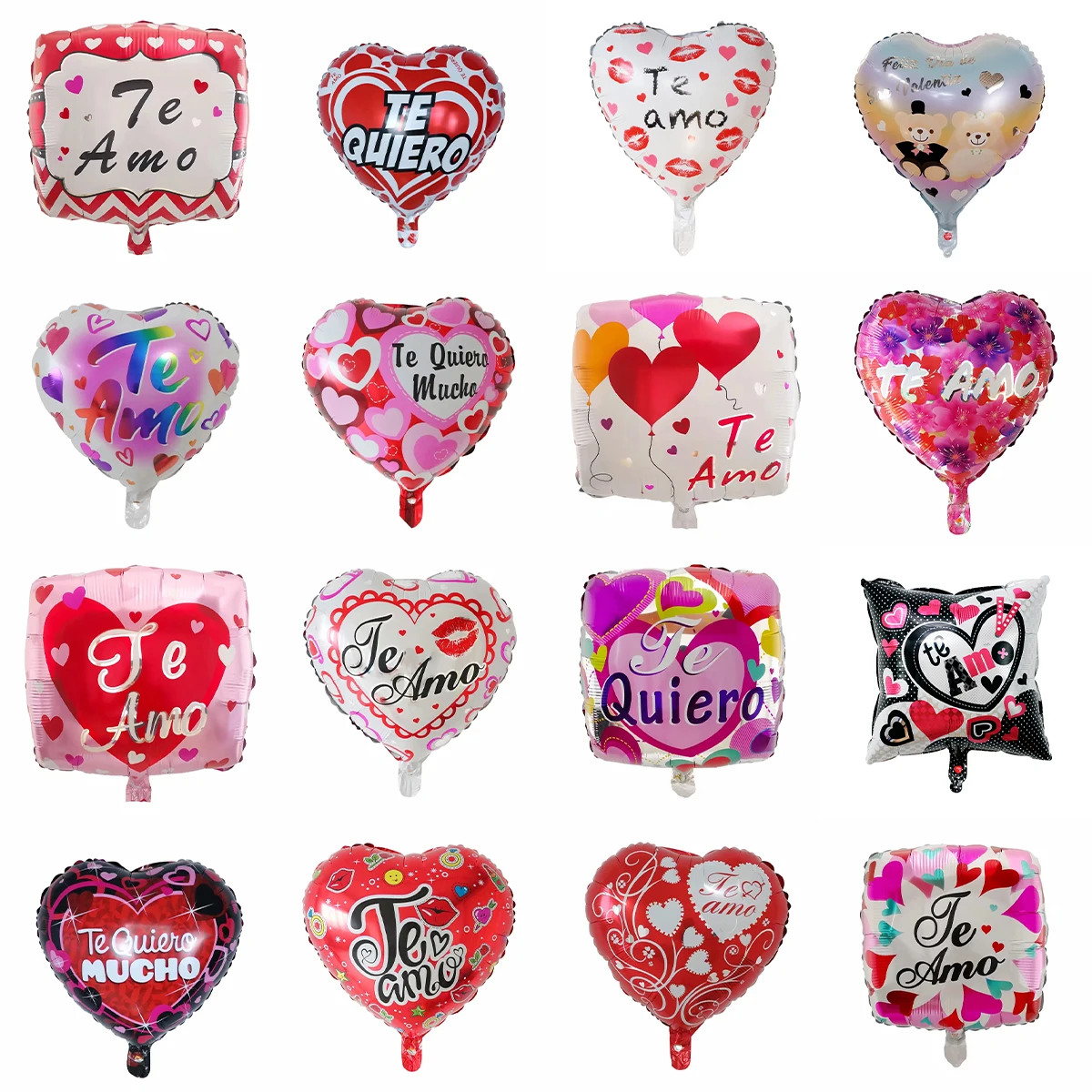 18inch Te Amo Te Quiero Mucho Happy Valentine's Day I Love You Aluminum Balloon Confession, Proposal, Wedding Party Decoration