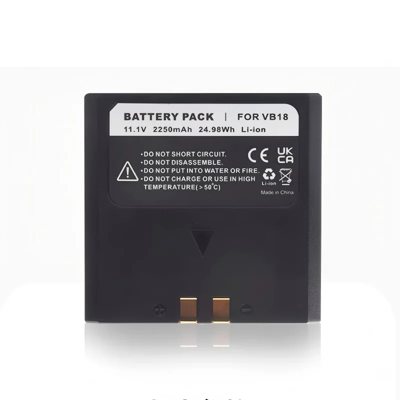 New 11.1V 2250mAh Li-ion Replacement Battery for Godox VB18 VB19 V850 V850II V860 V860II Speedlite Flash Support Type-C Charging