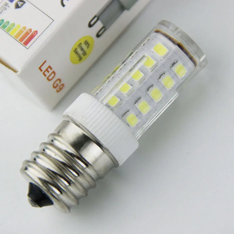 100 stks/partij E17-2835-33D 5 W, E17 -2835-51D 7 W, E17 LED Lamp Licht AC 110 V 220 V Vervangen Halogeen Home Verlichting 16x50mm