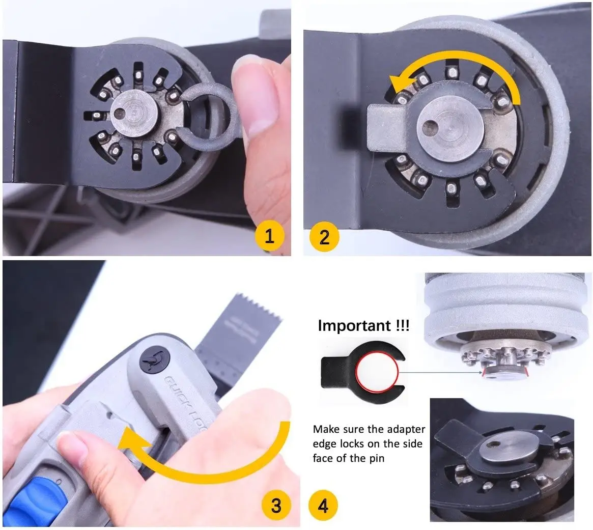 EZARC Carbide Tooth Blade Oscillating Saw Blades 3Pc,Multitool Oscillating Tool Accessories for Cutting Metal,Steel Nails,Screws