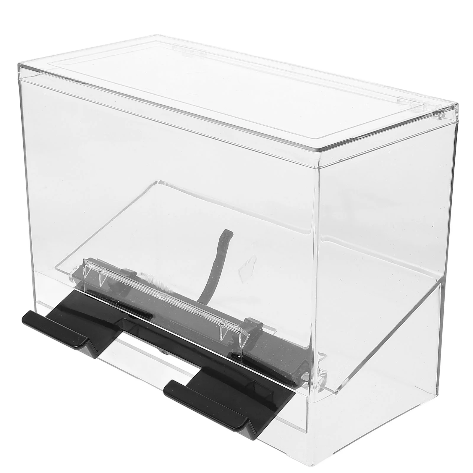 

Drinking Straw Dispensers Acrylic Container Self-service Box Pressing Storage Holder Reusable Shot