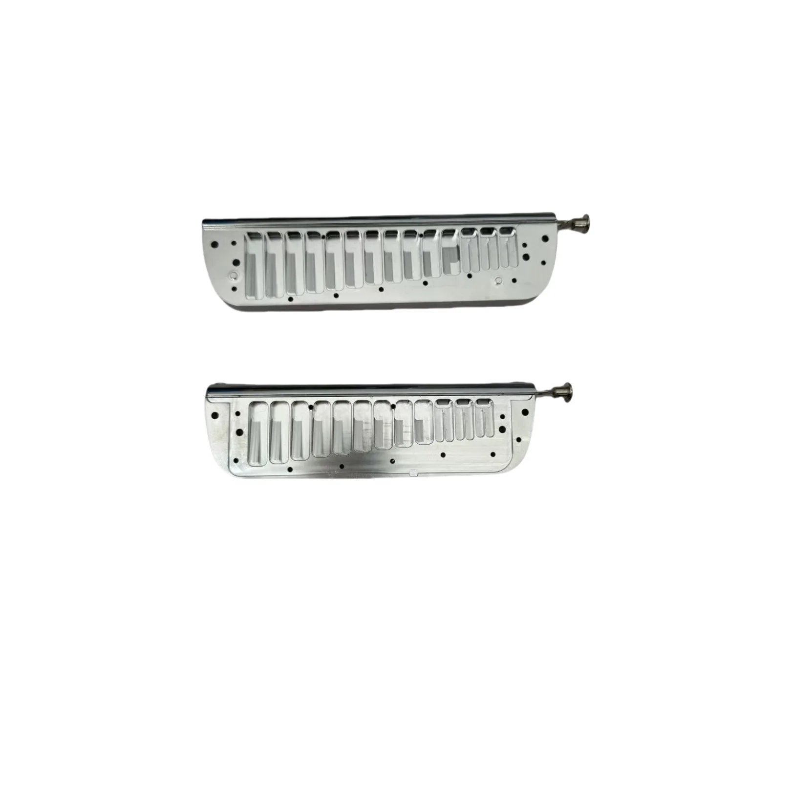 257/255 Chromatic Harmonica Upgrade Kit Full Metal Comb with Mouthpiece, Replacement Parts Set for Tuning & Customization