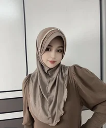 女性のためのイスラム教徒の帽子,ヒジャーブカバー,イスラムの服,新しい,冬,2024