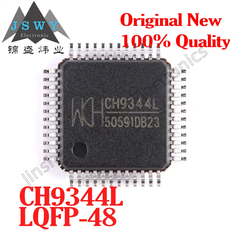

(2/10 PCS) CH9344L LQFP-48 High-Speed USB 2.0 Bus to 4 Serial Ports Chip, Brand New, Original, In Stock, Fast Shipping,