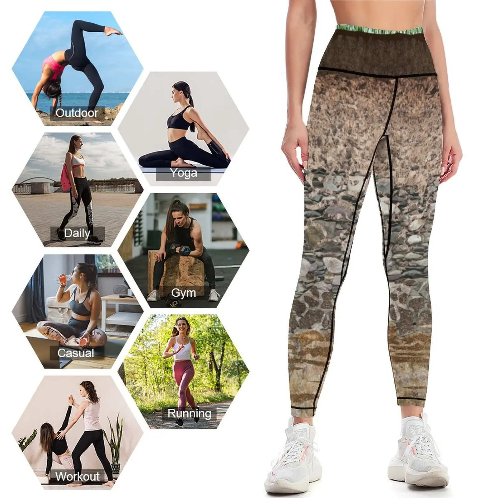 Soil Profile Leggings leggins push up woman for girls Womens Leggings