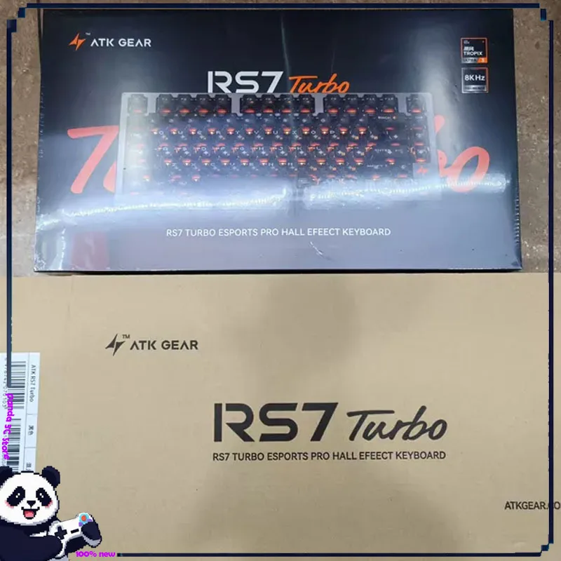 ATK RS7 Turbo Hall Effect Keyboard Magnetic Switch Game Keyboard 8K Low Latency Esports Mechanical Keyboard for GS2 Apex Gifts