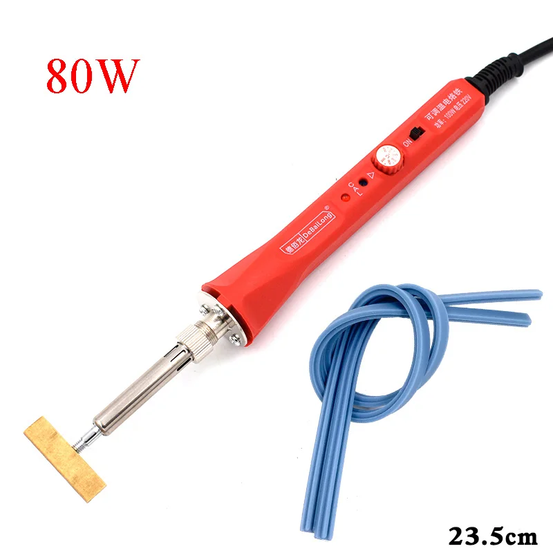 80W 100W Soldering Iron T Heads Copper With Hot Press Strip Internal Heating Welding Welder Household Repair Pyrography Tool