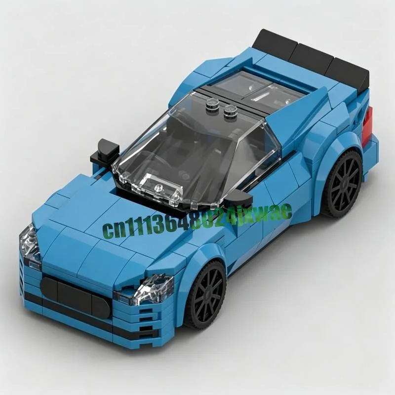 New 294PCS Italian Two Door Performance Coupe MOC Model Custom Puzzle Creative Building Blocks DIY Assembly Toy Collection Gift