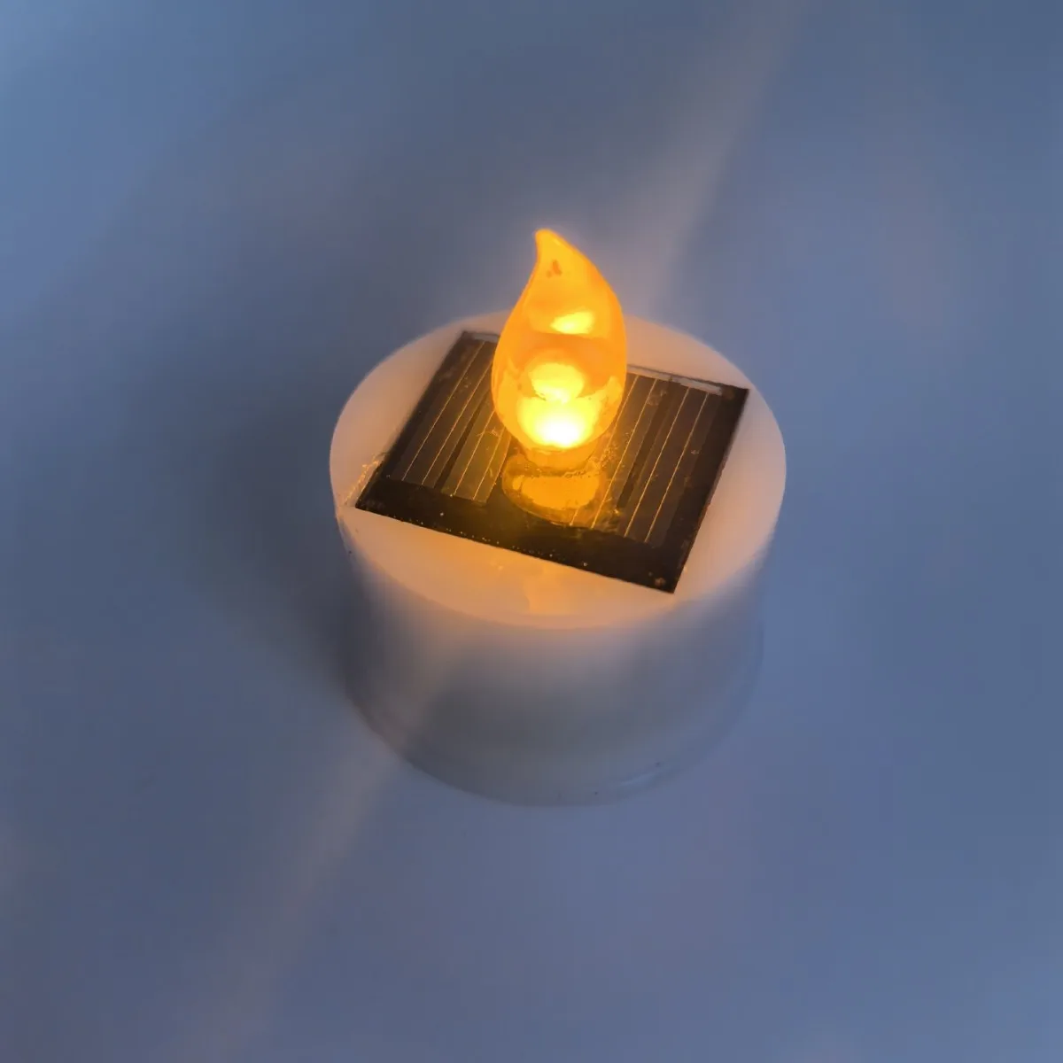 18x sensor solar vela luz de chá portátil recarregável atmosfera lâmpada para festa acampamento diy lâmpada janela sem chama