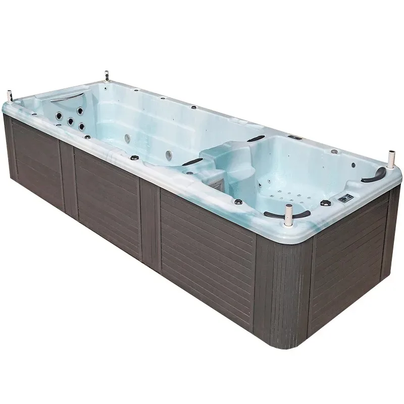Indoor infinity pool Professional thickened bungalow gym Smart heated acrylic swimming pool