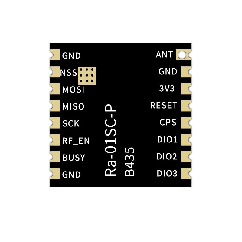 Ra-01SC-P LLCC68 Módulo RF inalámbrico LoRa 410-525MHz, admite comunicación de espectro extendido de larga distancia de 10 km