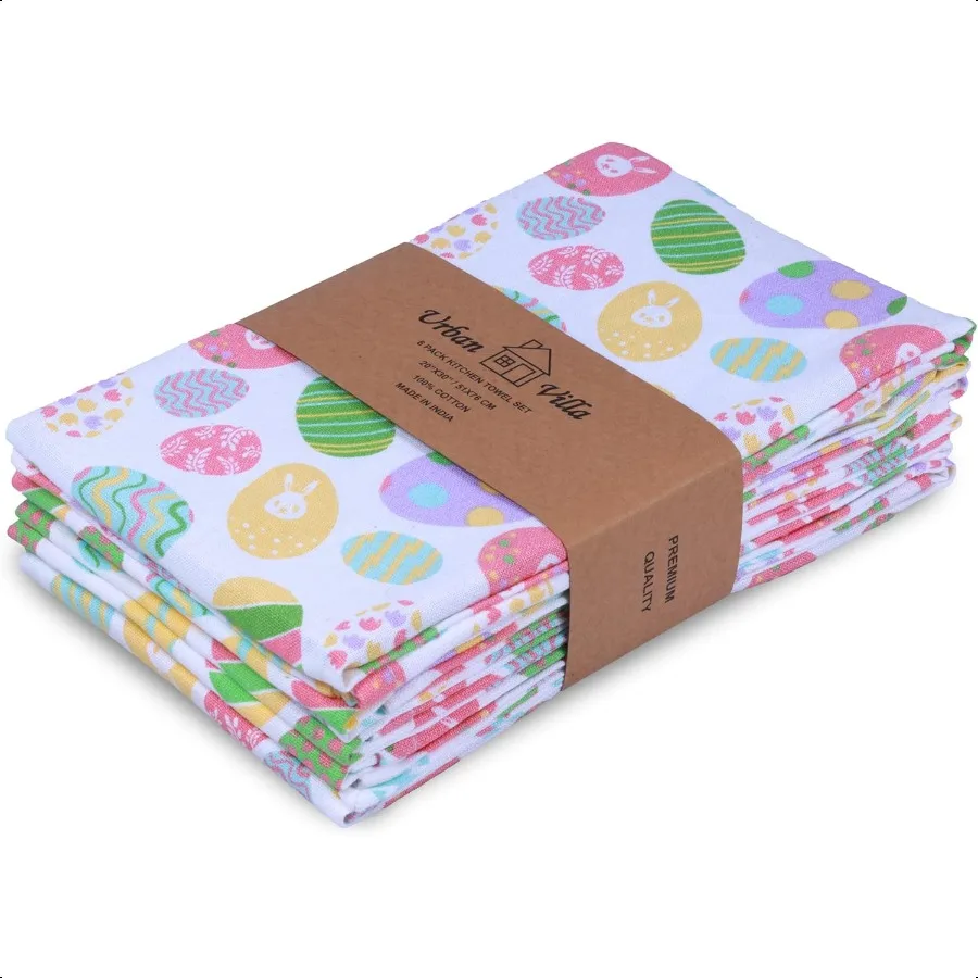 

Набор кухонных полотенец из 6 шт., 100 хлопок, 20X30 дюймов.