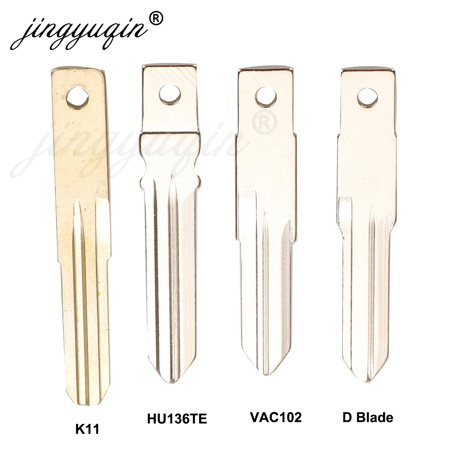 jingyuqin HU136TE VAC102 Uncut Key Blade Blank for Renault Sandero Dacia Logan Lodgy Dokker Duster
