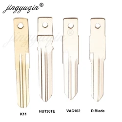 Jingyuqin HU136TE VAC102 lame de clé vierge non coupée pour Renault Sandero Dacia Logan Lodgy Dokker Duster