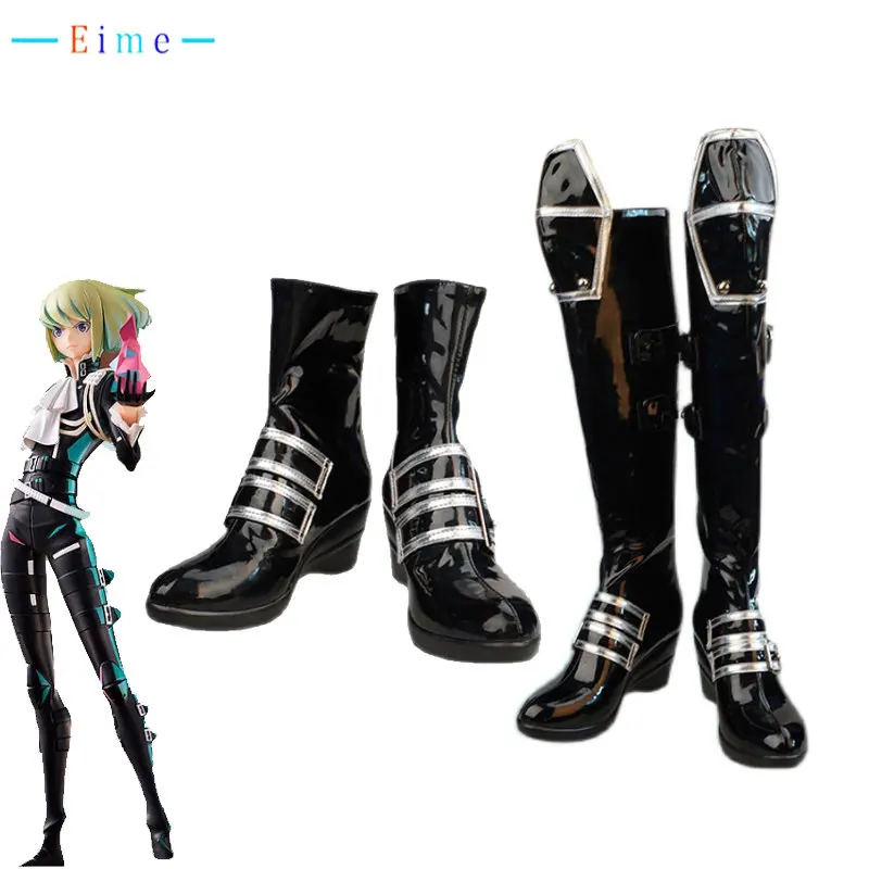 Game PROMARE Mad Burnish Lio Fotia Cosplay Shoes PU Leather Shoes Halloween Carnival Boots Cosplay Prop Custom Made