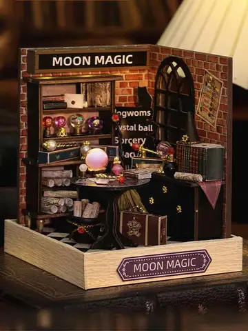 Mini Miniature Doll House DIY Small House Kit With Furniture Cover Making Room Toys Home Bedroom Decorations  Wooden DollHouse