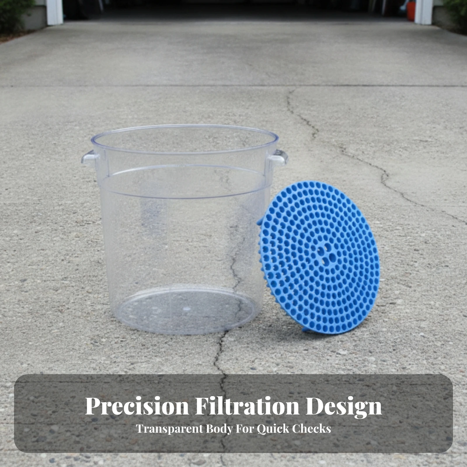 Pail with Sediment Filter Scratch-without Car Wash Pail with Handle Sand Filter Heavy-Duty Grit Screen Portable