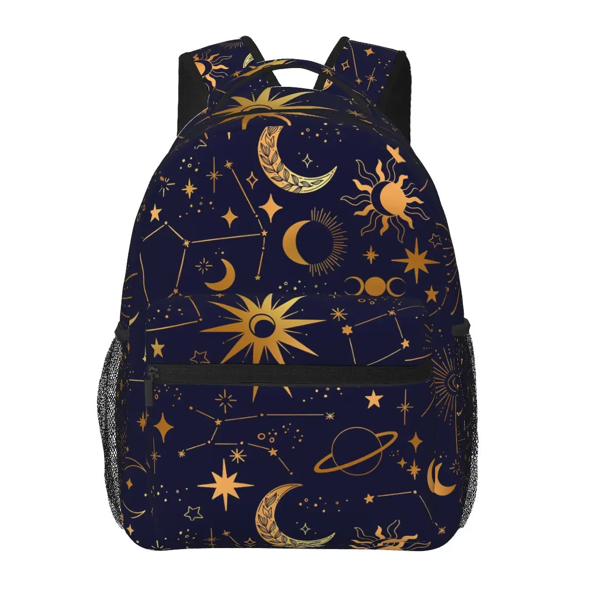 Night Sky Celestial Stars Zodiac Constellations Backpacks Boys Girls Bookbag Students School Bags Travel Rucksack Shoulder Bag