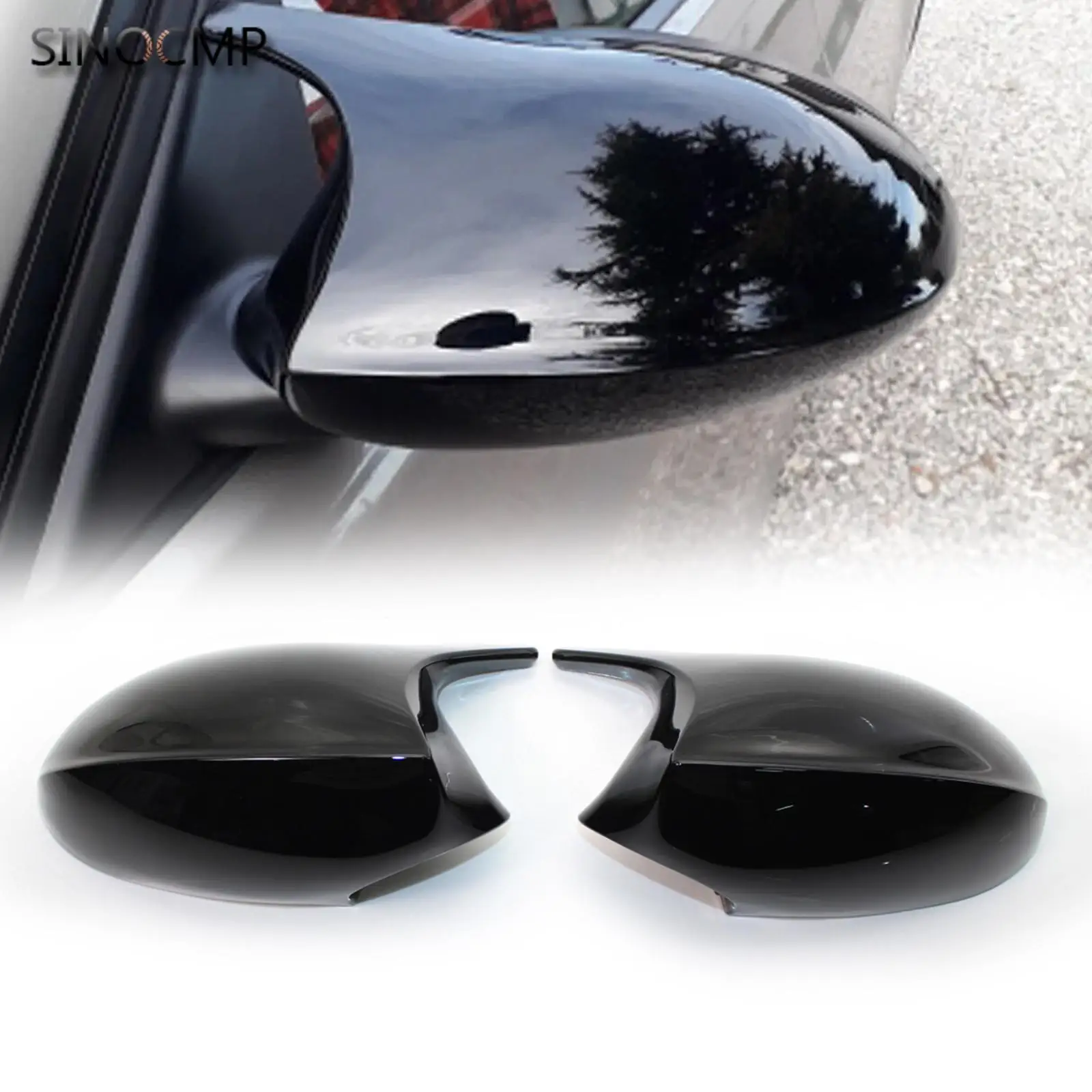 

2PCS Side Mirror Cover Cap 51167135097 51167135098 For BMW E81 E82 E87 E90 E91 E92 E93 PRE-LCI M3 Carbon Fiber Car Mirror Parts