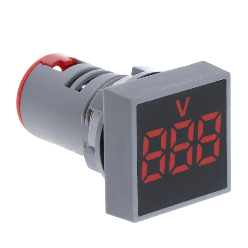 AD101-22VMS Voltmeter Square Panel LED Digital Voltage Meter 22mm Electronic Components Impact Resistance Durable DropShipping