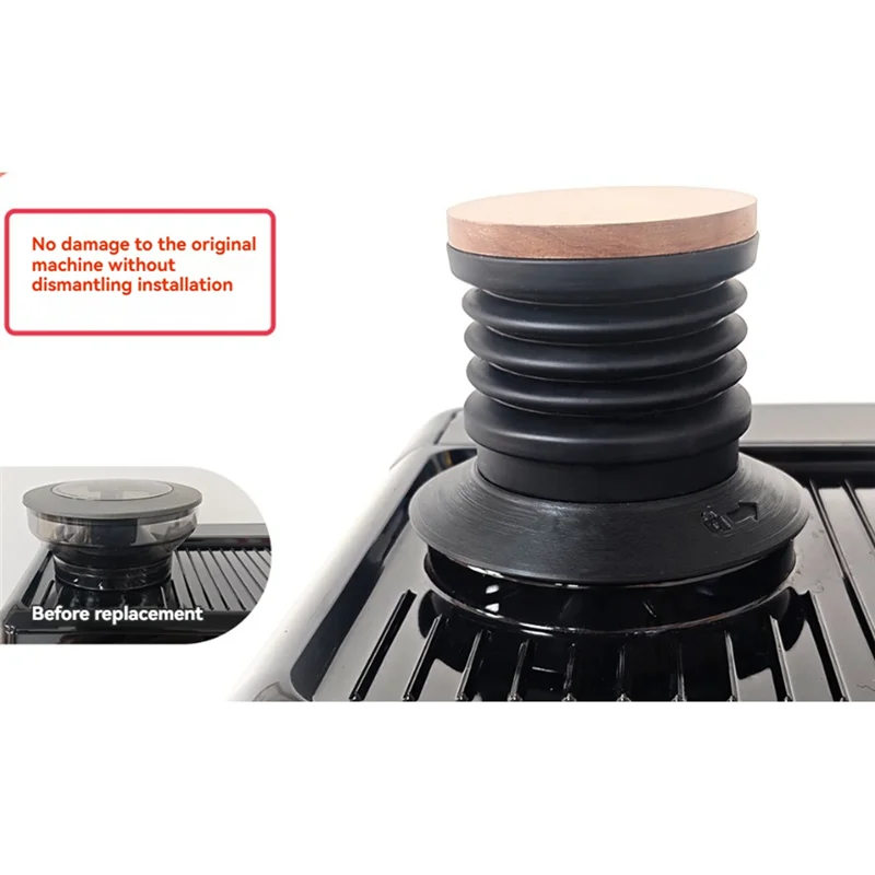 منفاخ هواء WORTHOWN-Coffee Bean Hopper لـ Breville BES875/876/870/878/880/BCG820 أداة تنظيف نفخ الإسبريسو مع غطاء خشبي