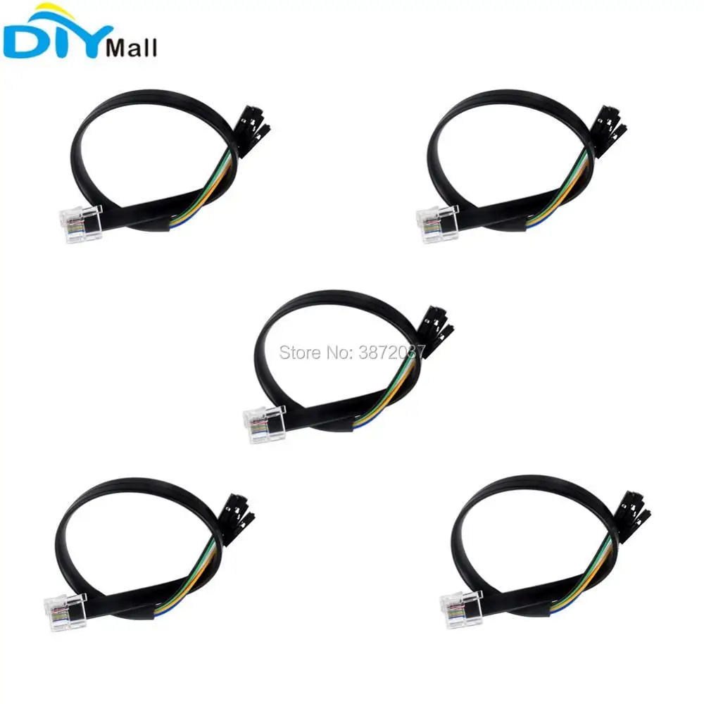 

5 шт./лот, кабельная перемычка с гнездом на 6 контактов для Micro:bit, совместимая с legoeds EV3