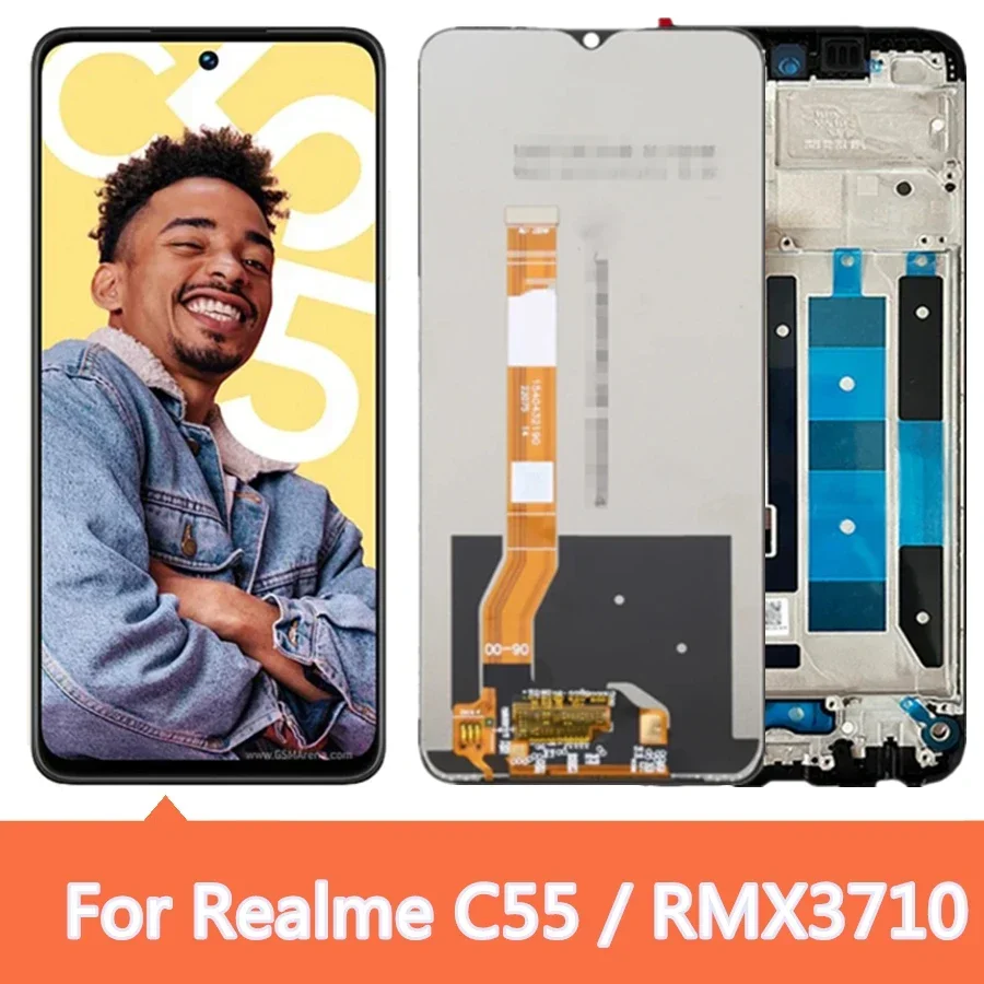 

ЖК-дисплей 6,72 дюйма для OPPO Realme C55 RealmeC55 RMX3710, ЖК-дисплей для замены