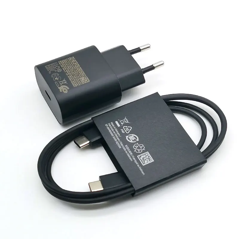 

25W PD Charger Super Fast Charging Adapter For Galaxy Z Flip Fold 6 5 4 3 2 S24 S23 S22 S21 S20 Note 20 Ultra 10 A15 A35 A55 A54
