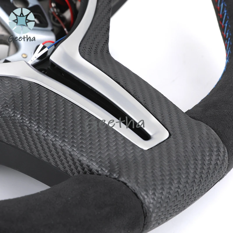 Volante M Fibra Carbono Alcantara LED BMW F10 M5 - alternate angle