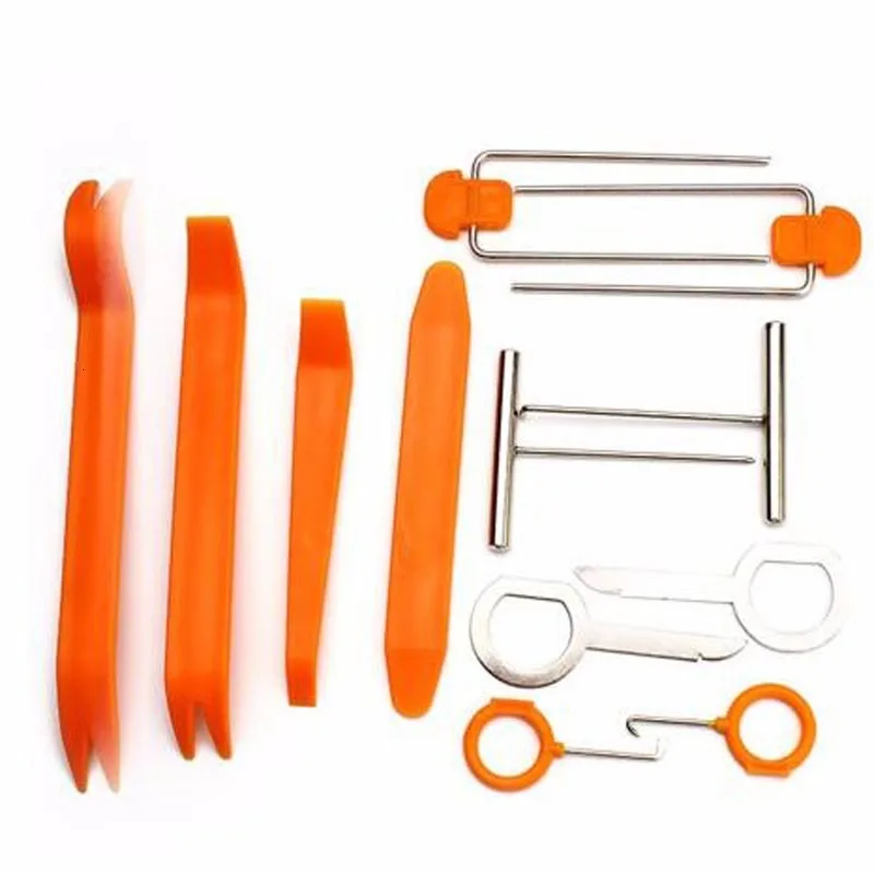 12PCS และ4PCS Car Audio Disassembly เครื่องมือพลาสติก Pry Bar แผงประตูถอด Pry ภายในคลิป Rocker crowbar