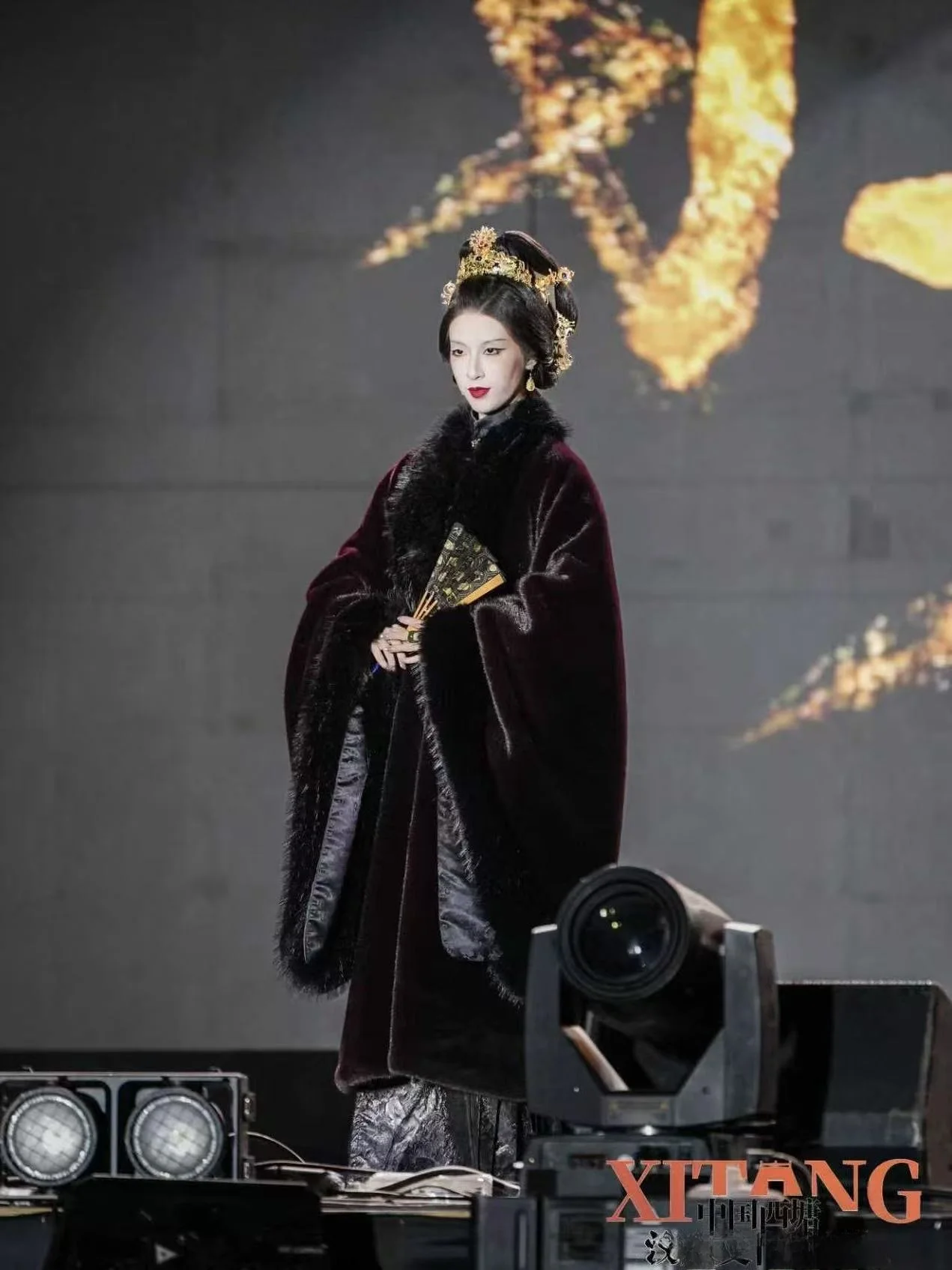 

Пурпурное облачное пальто Big Demon: Зимний теплый костюм Тан/Ханьфу из экологичного меха для женщин, модный традиционный китайский стиль