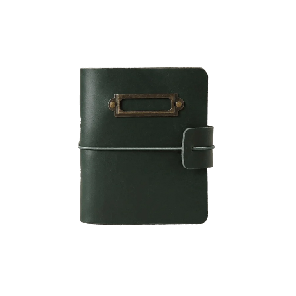 Portable PU Leather Mini Photo Album Removable 3-Hole Holds 50 Photos Card Binder 3-Inch Lightweight Photo Book Student