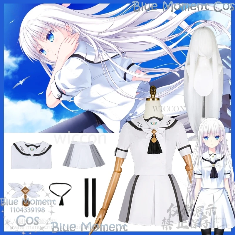 

Galgame летние карманы косплей Naruse Shiroha аниме одежда жилет JK школьная форма платье Лолита парик девушка карнавал Cos по индивидуальному заказу