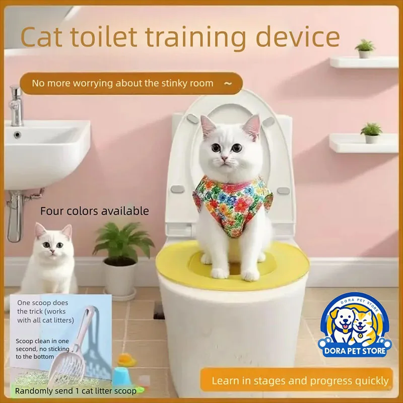 

Cat Toilet Cat Toilet Trainer practical and convenient no need to shovel excrement sanitary pet cat supplies