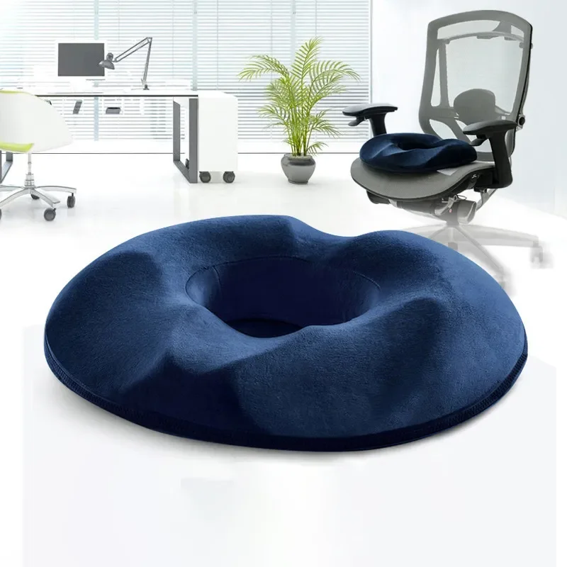 Cojín ortopédico de espuma viscoelástica para silla de próstata, almohada de Donut para hemorroides, coxis y coxis, 1 piezas